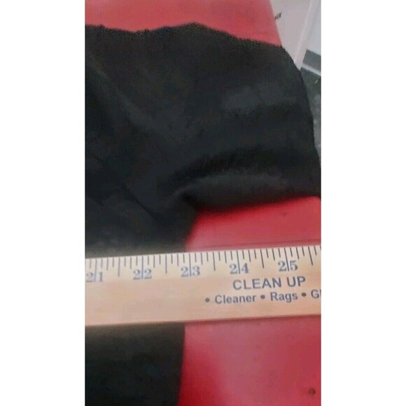 ! Tiered Midi Ruffle Jacquard Print Dress  Large Black  3/4 Sleeves - Picture 8 of 11